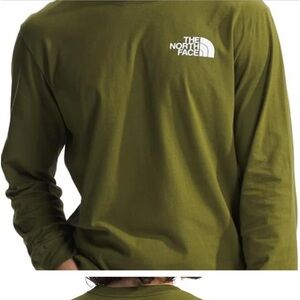 NWOT never worn olive green The North Face long sleeve tee
